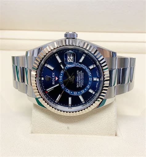 sky blue face rolex|rolex sky dweller watch price.